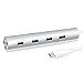 1byone USB C to 7-Port USB 3.0 Aluminum Hub with BC 1.2 Charging Port, Built-in 1.3 Feet Cable & 5V 3A Power Adapter, for New MacBook, ChromeBook Pixel and More USB Type C Devices