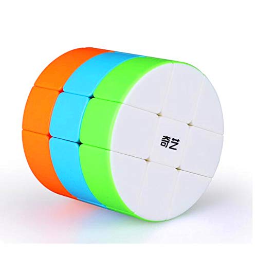 Photo 1 of cuberspeed Cylinder 3x3 stickerless Speed Cube 3x3x3 Barrel Cube Round Column Speed Cube Creative Puzzle Cube Toys for Kids Beginners