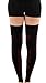 Mojo Compression Stockings Medical Thigh Leg Sleeve 20-30mmhg Black/Red Large