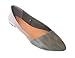 Shoes 18 Womens Microsuede Ballet Flats W/PU Snakeskin Toe