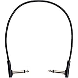 RockBoard PC-F-30 FLAT Patch Cable black, 2x w/right angle - 30 cm