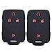 Silicone Rubber Key Fob Case Covers Keyless Remote Jacket Skin Protector for Silverado