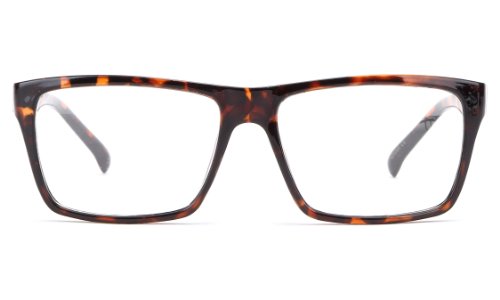 Newbee Fashion - "Retro" Unisex Squared Celebrity Star Simple Clear Lens Fashion Glasses