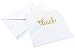 Thank You Cards Bulk 36-Pack Thank You Cards, 6 6 Gold Font Designs, Thank You Notes, Envelopes Included, 4 x 6 Inches