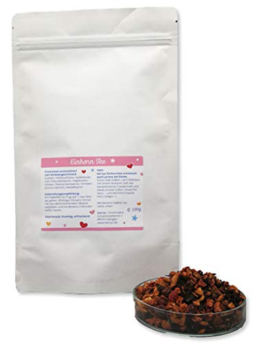 Einhorn Tee Regenbogengeschmack. Das Geschenk für Einhorn Fans | 100g loser Früchtetee als Kindertee Eistee – Bild 3