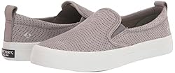 Sperry Women's Crest Twin Gore Boat Shoe, Grey