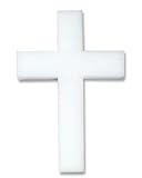FloraCraft Styrofoam CE18WS/6 Shrink Wrapped 2-Piece 18-Inch Cross, 18 by 12 by 2 by 2-3/8-Inch, White