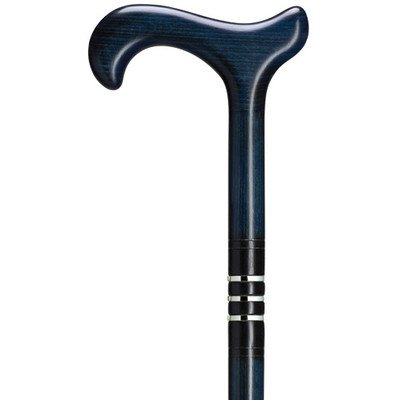 Unisex Derby Cane Blue Maple  -Affordable Gift! Item #DHAR-9782200