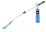JJGeorge Weed Torch - Weed Burner, Chemical Free Weed Control, Garden Weed Killer, Gas Vapor, Self Igniting, Long Reach, Organic Weed Killer, Propane Burner