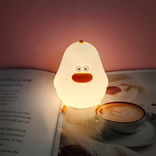 LEDHOLYT Kids Night Light, Cute Silicone Chicke Nursery Lamp for Baby and Toddler,Animal Night Light for Boys and Girls,Squishy Night Light for Bedroom and Kids Room,Kids Gift(Chicke)
