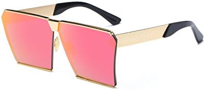 Square Sunglasses for Men Women Retro Unisex Hot Girl Boy Classic Lady Sunglass (Pink, 66)