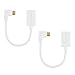CableCreation [2-Pack 90 Degree Micro USB 2.0 OTG Cable, Right Angle On The Go Adapter, Compatible Flash Drives, Samsung Galaxy S7, S6, S6 Edge, Note 4/3, 6 Inch, White