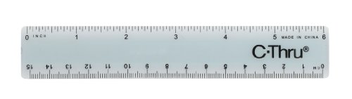 Westcott Inch/Metric Ruler, 6-Inch/15cm (KT-40) (KT-40)