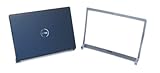 Genuine Dell T924F P613X M138C LCD Cover Top Lid Bezel Kit Assembly with Hinges in Matte Black and Silver. For Dell Studio 1535, 1536, and 1537 Notebook Laptop Systems, Fits Laptop Notebooks With 15.4