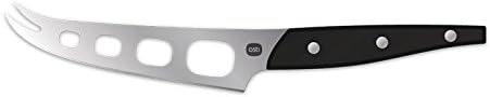 Osti (Black Osti-021-US Cheese Knife, Stainless Steel with Riveted Comfort Grip Handle, for Soft Cheeses, Also Suited for Chopping Herbs, Dishwasher Safe, Danish Design, one Unit of 24cm / 9.5IN
