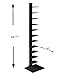 Southern Enterprises Spine Tower Shelf in Jet Black