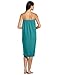 DII Spa Towel for Women, Adjustable Shower Wrap with Self-Fastening Closure, Small/Medium, 55.5x32.5, Emerald