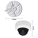 POE IP Camera Dome HD 4MP H.265 2.8MM Lens Onvif with 98ft IR Night Vision and Outdoor Sensor Light, Remote Viewing Waterproof Outdoor Security Camera IP66 CCTV Camera for Outdoor Indoor (White)