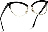 WearMe Pro - New Semi-Rimless Retro Cat Eye Fake Glasses