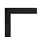 RPJC 6x8 inch Picture Frame Made of Solid Wood and High Definition Glass Display Pictures 4x6 with Mat or 6x8 Without Mat for Wall Mounting Photo Frame Black