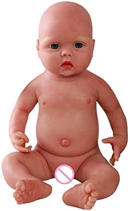 100 フルシリコーンの生まれ変わった赤ちゃんの人形ソフトボディより柔軟な現実的な肌 現実的な加重新生児人形3歳以上の最高の誕生日プレゼント