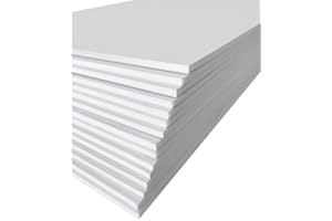Excelsis Design 15 Pack Foam Board 12x18 Inches | White Foam Board 1/8 Inch Thick White Core Mat | Backing Board for Presentations, Signboards, Arts, Display and Crafts with Double-Sided Sheet
