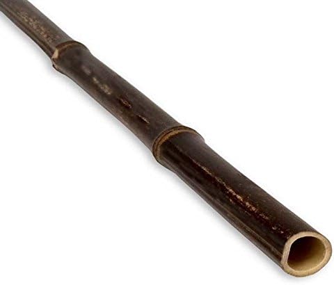 BLACK BAMBOO POLES- Large 3" Diameter x 6 foot tall - Pack of 6
