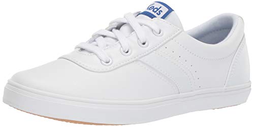 Keds Girls' Riley Sneaker, White, 4 M US Big Kid