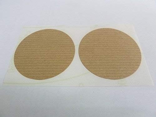Mini Sticker Pack, Light Brown, Kraft Stickers, 50mm Circular, Round Self-Adhesive Labels, 50 millimetres - Image 3