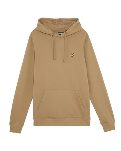Lyle & Scott Pullover Hoodie Felpa con Cappuccio, X851 Tigers Eye, XL Uomo