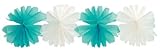 Party Partners Design Aqua Blue Honeycomb Tissue Garland Decoration