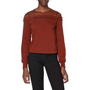 ONLY ONLCHERRY L/S MESH O-NECK SWT dames sweater