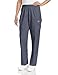 Landau ScrubZone Women's Full Elastic Waist Cargo Pant, Grey, Medium