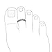 Daisy Flowers Open Cut Out Oxidized Midi Band Toe Ring For Women .925 Silver Sterling Adjustable