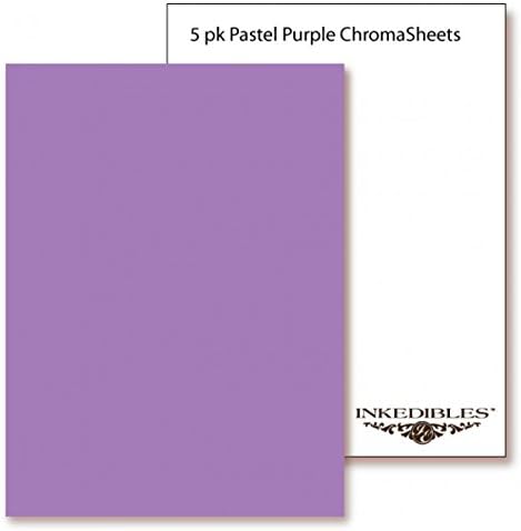 YummyInks TM Brand: Frosting ChromaSheets 5 sheets - 8.5in x 11in - Pastel Purple