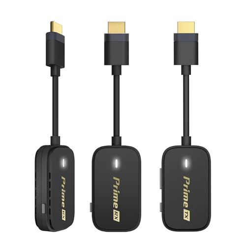 EZCast Pocket Prime Wireless HDMI – 1 transmisor y 2 receptores | Plug & Play, Wi-Fi 5GHz, extensor HDMI portátil para laptop, TV, proyector y gaming – rango de 80 m, salida 1080P