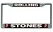 Rolling Stones Chrome License Plate Frame