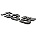 2x Ram 1500 Emblems ABS Nameplate Badge Fit For RAM 1500 (Matte Black)