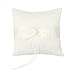 Ivory Faux Pearl Flower Wedding Party Ring Pillow Cushion by YBC