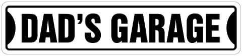 Dad's Garage Street Sign New Daddy dad dads manroom | Indoor/Outdoor |  24" Wide