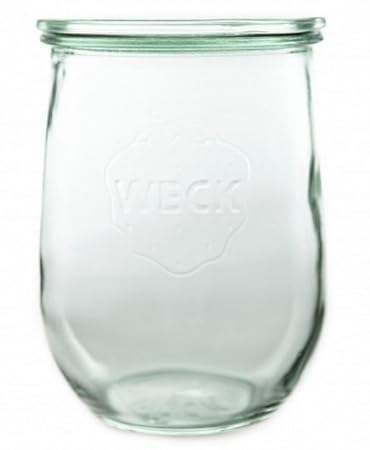 Set von sechs 1062 ml Große Weckgläser