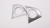 Salusy 2pcs Chrome Car Steering Wheel Cover Trim For Honda HR-V HRV Vezel 2015 2016