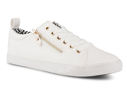 Twisted women s alley faux leather fashion sneaker with…