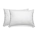 Queen Pillows 2 Pack - Fine Microfiber Fabric Filled with Premium Super Plush, Soft and Fluffy Poly Fiber Fill - Hypoallergenic, Dust Mite Resistant - 100% Satisfaction Guarantee - Crafted in USA