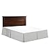 Nestl Silver Bed Skirt Queen Size - Queen Bed Skirt 14 Inch Drop - Brushed Microfiber Bed Skirts - Hotel Quality Pleated Bed Skirt - Shrinkage & Fade Resistant