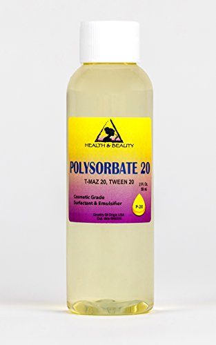 Polysorbate 20 T-MAZ 20 Tween 20 Solubilizer Surfactant & Emulsifier
100% Pure 2 oz Polysorbate 20 T-MAZ 20 Tween 20 Solubilizer Surfactant & Emulsifier
100% Pure 2 oz