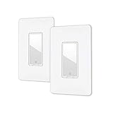 Smart light switch by Lumiman, Compatible with Alexa, Google Assistant, Single-Pole, Schedule, Remote Control Neutral Wire Required, Easy Installation, ETL Listed (2Pack)