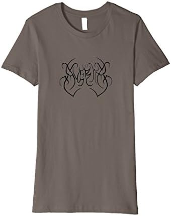 Womens Avertia Logo T Shirt Norwegian Black Metal Tee Medium Asphalt