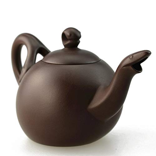 Teekannen CUPWENH Lila Ton Teekanne Chinesisches Sternzeichen Keramik