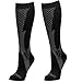 Groove Socks Compression Socks for Women 15-20 mmhg Knee High Black